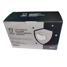 Shield 3 rétegű prémium fekete maszk 50 db dobozonként, sebészeti szájmaszk csomagban, orvosi maszk, orvosi szájmaszk