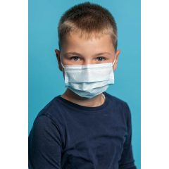   Gyerek kék maszk 1 db Flame Brother 3 rétegű egészségügyi gyerekmaszk