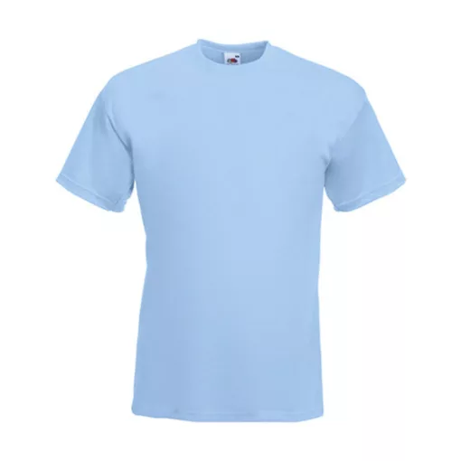 Uniszex póló  Rövid ujjú Fruit of the Loom Super Premium Tee   Fekete   urespolo.hu