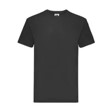 Uniszex póló  Rövid ujjú Fruit of the Loom Super Premium Tee   Fekete   urespolo.hu