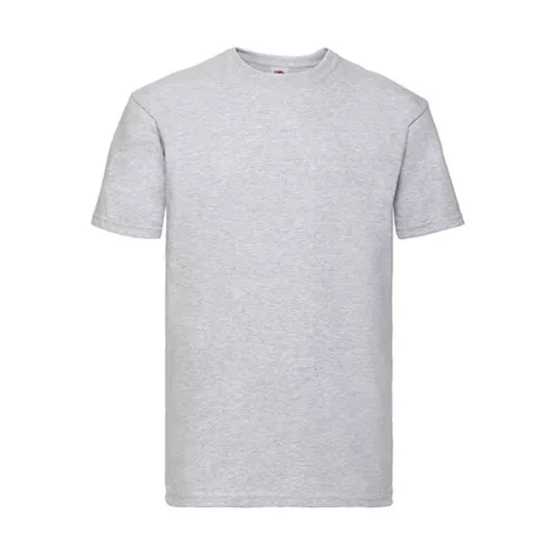 Uniszex póló  Rövid ujjú Fruit of the Loom Super Premium Tee   Heather szürke   urespolo.hu