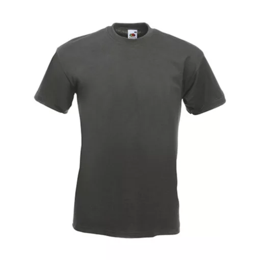 Uniszex póló  Rövid ujjú Fruit of the Loom Super Premium Tee   Heather szürke   urespolo.hu