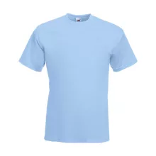 Uniszex póló  Rövid ujjú Fruit of the Loom Super Premium Tee   Heather szürke   urespolo.hu