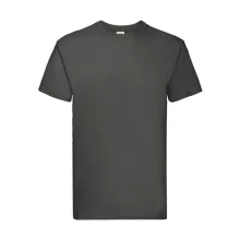 Uniszex póló  Rövid ujjú Fruit of the Loom Super Premium Tee   Világos grafitszürke   ures