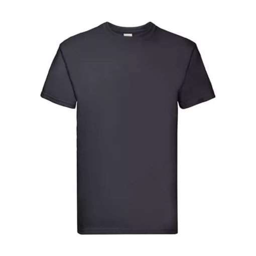 Uniszex póló  Rövid ujjú Fruit of the Loom Super Premium Tee   Mély sötétkék (navy)   ures
