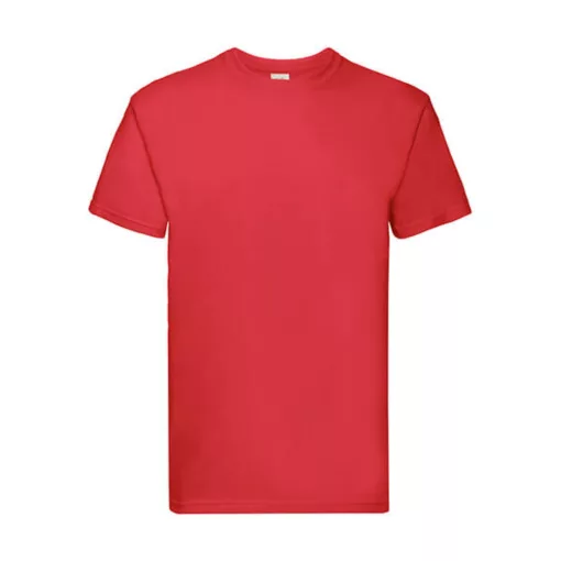 Uniszex póló  Rövid ujjú Fruit of the Loom Super Premium Tee   Piros   urespolo.hu