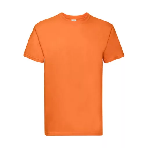 Uniszex póló  Rövid ujjú Fruit of the Loom Super Premium Tee   Narancssárga   urespolo.hu
