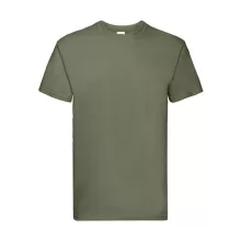 Uniszex póló  Rövid ujjú Fruit of the Loom Super Premium Tee   Oliva zöld   urespolo.hu