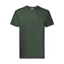 Uniszex póló  Rövid ujjú Fruit of the Loom Super Premium Tee   Sötétzöld   urespolo.hu