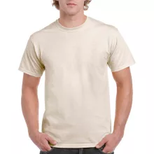 Uniszex póló  Rövid ujjú Gildan Ultra Cotton Adult T-Shirt - M, Naturál