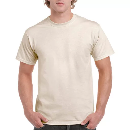 Uniszex póló  Rövid ujjú Gildan Ultra Cotton Adult T-Shirt - M, Naturál