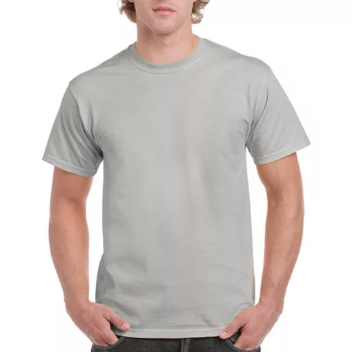 Uniszex póló  Rövid ujjú Gildan Ultra Cotton Adult T-Shirt   Jég szürke   urespolo.hu
