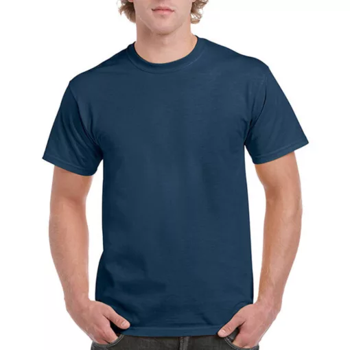 Uniszex póló  Rövid ujjú Gildan Ultra Cotton Adult T-Shirt - XL, Szürkület kék (blue dusk)