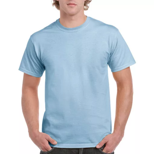 Uniszex póló  Rövid ujjú Gildan Ultra Cotton Adult T-Shirt   Világos kék   urespolo.hu