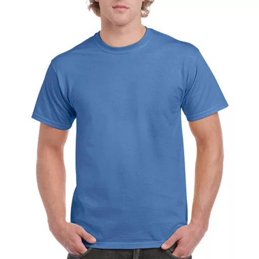 Uniszex póló  Rövid ujjú Gildan Ultra Cotton Adult T-Shirt   Írisz kék   urespolo.hu