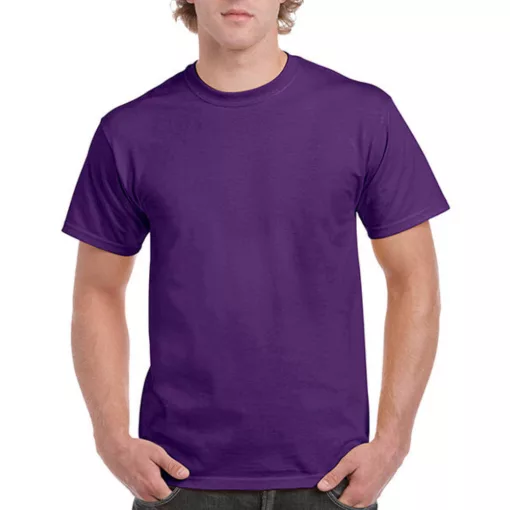 Uniszex póló  Rövid ujjú Gildan Ultra Cotton Adult T-Shirt - 2XL, Lila