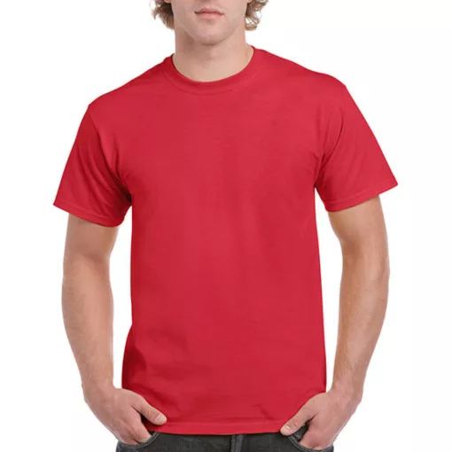 Uniszex póló  Rövid ujjú Gildan Ultra Cotton Adult T-Shirt - 2XL, Piros