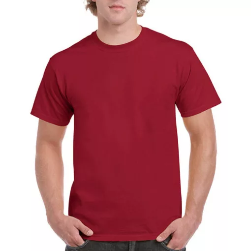 Uniszex póló  Rövid ujjú Gildan Ultra Cotton Adult T-Shirt   Bíboros vörös   urespolo.hu