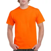 Uniszex póló  Rövid ujjú Gildan Ultra Cotton Adult T-Shirt - XL, Safety narancssárga