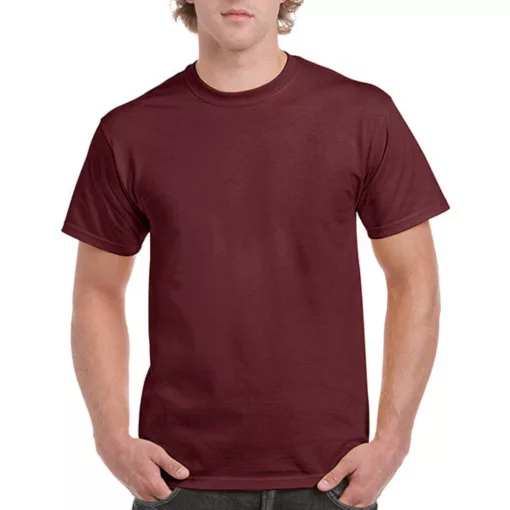 Uniszex póló  Rövid ujjú Gildan Ultra Cotton Adult T-Shirt   Maroon   urespolo.hu
