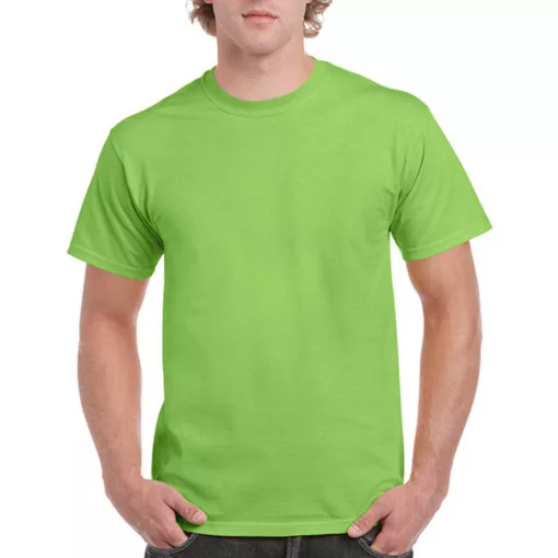 Uniszex póló  Rövid ujjú Gildan Ultra Cotton Adult T-Shirt   Lime zöld   urespolo.hu