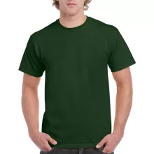 Uniszex póló  Rövid ujjú Gildan Ultra Cotton Adult T-Shirt - M, Sötétzöld