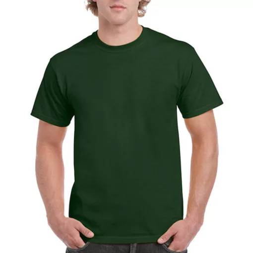 Uniszex póló  Rövid ujjú Gildan Ultra Cotton Adult T-Shirt - XL, Sötétzöld