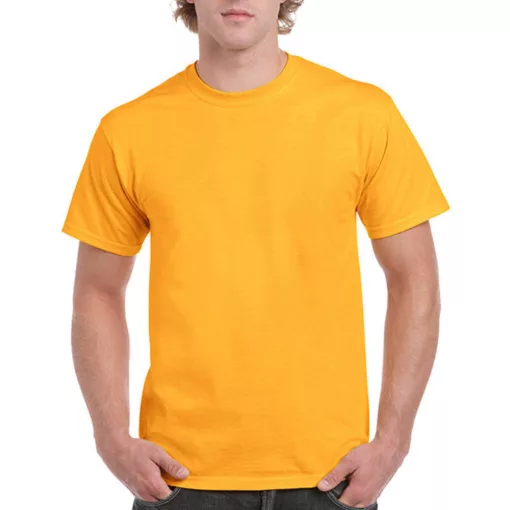 Uniszex póló  Rövid ujjú Gildan Ultra Cotton Adult T-Shirt - XL, Aranysárga