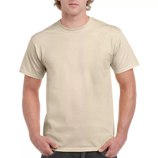 Uniszex póló  Rövid ujjú Gildan Ultra Cotton Adult T-Shirt   Homokbarna   urespolo.hu
