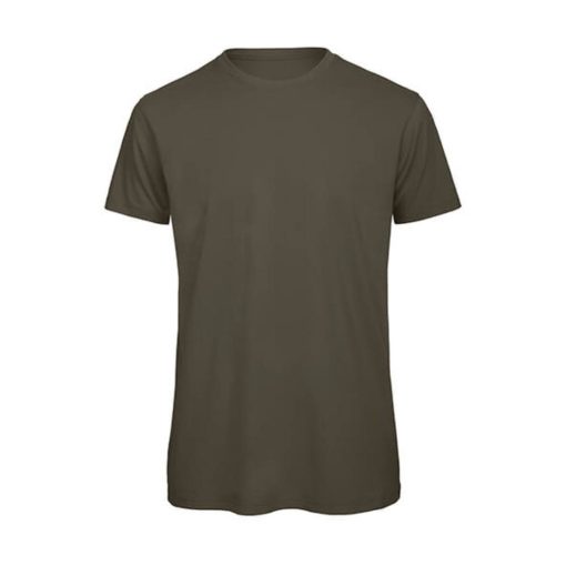 Férfi rövid ujjú póló B&C Inspire T/men T-Shirt -S, Khaki zöld