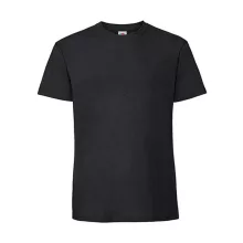 Férfi póló  Rövid ujjú Fruit of the Loom Ringspun Premium T   Fekete   urespolo.hu