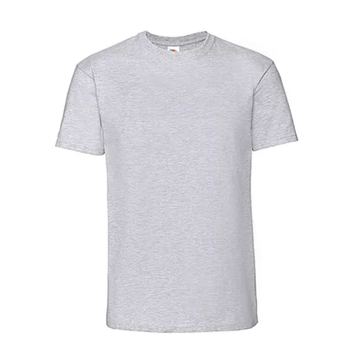 Férfi póló  Rövid ujjú Fruit of the Loom Ringspun Premium T   Heather szürke   urespolo.hu