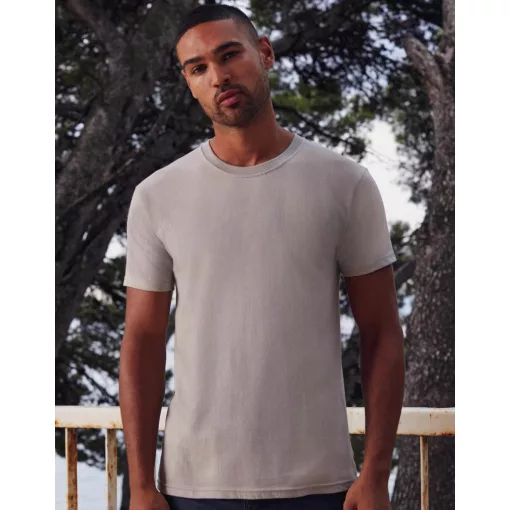 Férfi rövid ujjú póló Fruit of the Loom Ringspun Premium T S, Világos grafitszürke