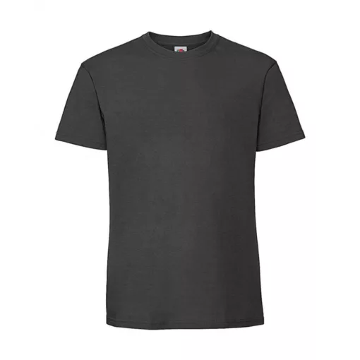 Férfi rövid ujjú póló Fruit of the Loom Ringspun Premium T XL, Világos grafitszürke
