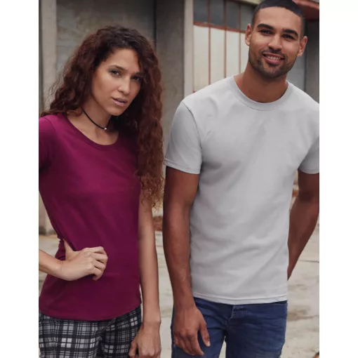 Férfi rövid ujjú póló Fruit of the Loom Ringspun Premium T XL, Világos grafitszürke