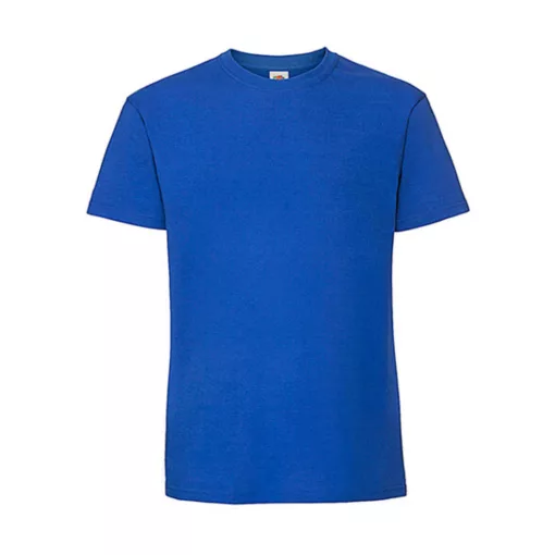 Férfi póló  Rövid ujjú Fruit of the Loom Ringspun Premium T   Királykék   urespolo.hu