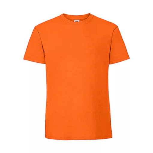 Férfi póló  Rövid ujjú Fruit of the Loom Ringspun Premium T   Narancssárga   urespolo.hu