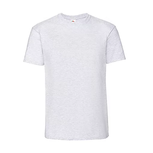 Férfi póló  Rövid ujjú Fruit of the Loom Ringspun Premium T   Hamuszürke   urespolo.hu