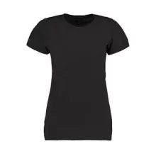 Női rövid ujjú felső Kustom Kit Women's Fashion Fit Superwash 60 Tee M, Sötétszürke marl