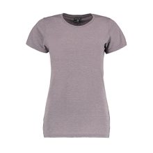 Női rövid ujjú felső Kustom Kit Women's Fashion Fit Superwash 60 Tee XS, Világos szürke Marl