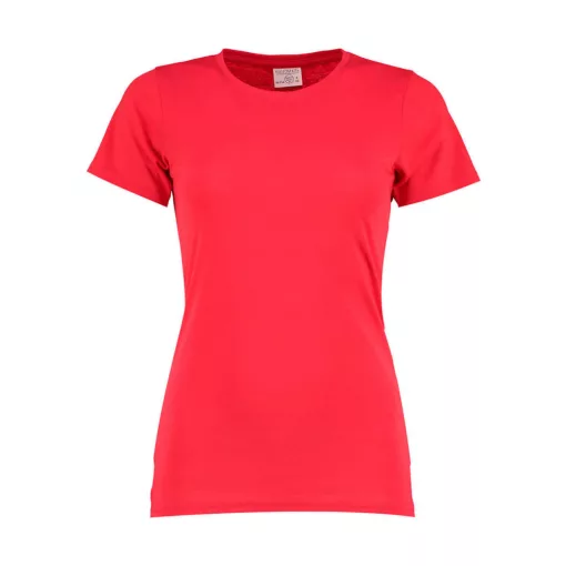 Női rövid ujjú felső Kustom Kit Women's Fashion Fit Superwash 60 Tee S, Piros