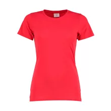 Női rövid ujjú felső Kustom Kit Women's Fashion Fit Superwash 60 Tee L, Piros