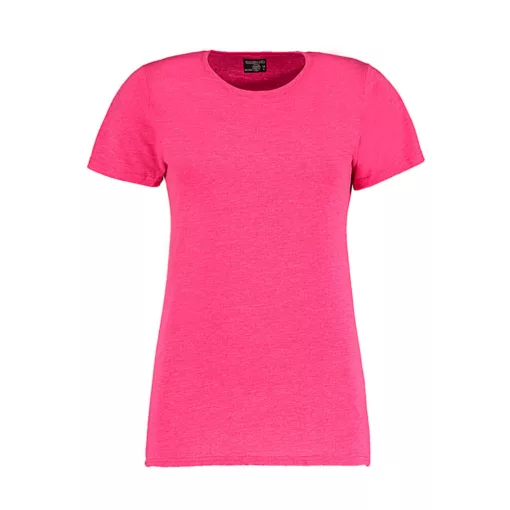Női rövid ujjú felső Kustom Kit Women's Fashion Fit Superwash 60 Tee 2XL, Rózsaszín Marl