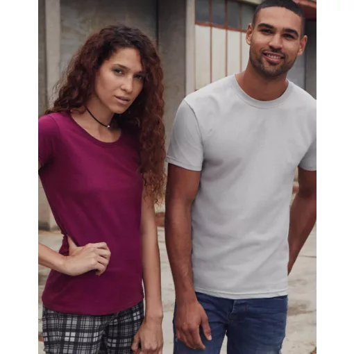 Női póló  Rövid ujjú Fruit of the Loom Lady-Fit Ringspun Premium T   Fehér   urespolo.hu
