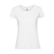 Női póló  Rövid ujjú Fruit of the Loom Lady-Fit Ringspun Premium T   Fehér   urespolo.hu