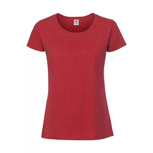 Női póló  Rövid ujjú Fruit of the Loom Lady-Fit Ringspun Premium T   Cink   urespolo.hu