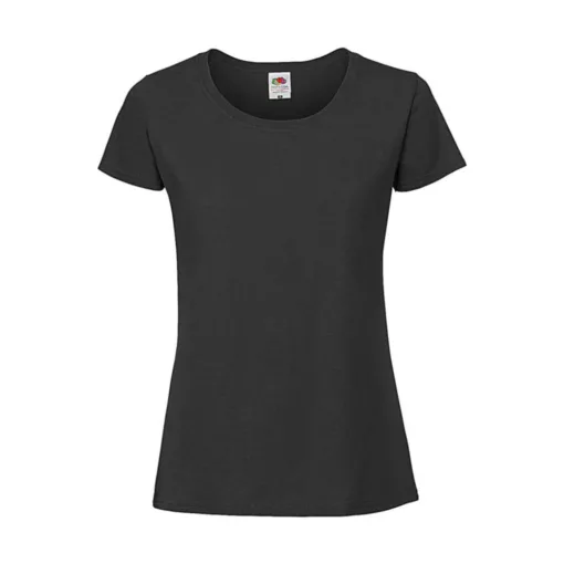 Női póló  Rövid ujjú Fruit of the Loom Lady-Fit Ringspun Premium T   Heather szürke   urespolo.
