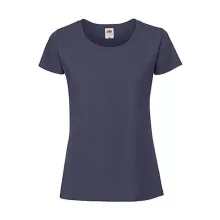 Női póló  Rövid ujjú Fruit of the Loom Lady-Fit Ringspun Premium T   Sötétkék (navy)   urespolo