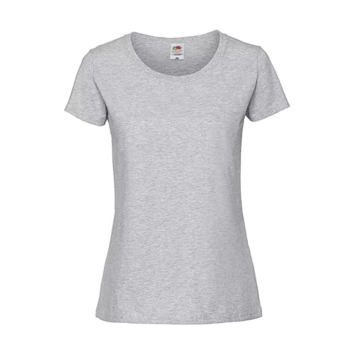 Női póló  Rövid ujjú Fruit of the Loom Lady-Fit Ringspun Premium T   Mély sötétkék (navy)   ure