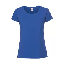 Női póló  Rövid ujjú Fruit of the Loom Lady-Fit Ringspun Premium T   Királykék   urespolo.hu
